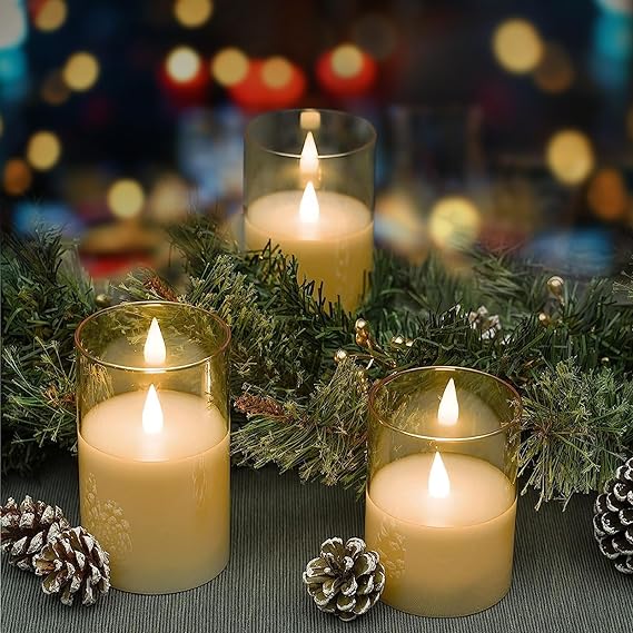 Flameless Glass LED Candles